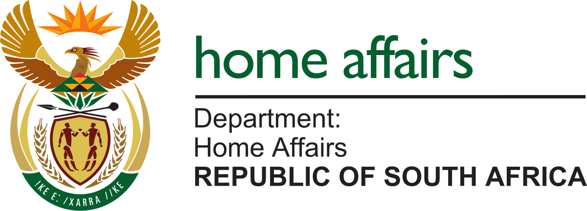 Department: Home Affairs Republic of South Africa
